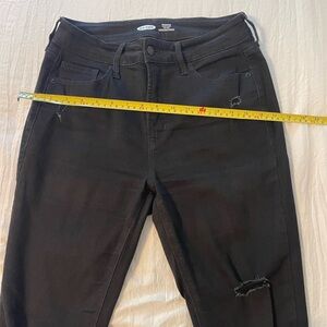 OLD NAVY Rockstar Skinny Hi Rise Black Denim 8